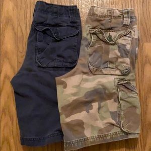 Old Navy Boys Cargo Shorts 2 Pair sz 8